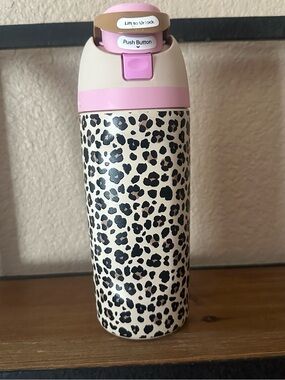 Owala x Cat & Jack FreeSip Water Bottle "Wild One" Leopard Print - 16oz